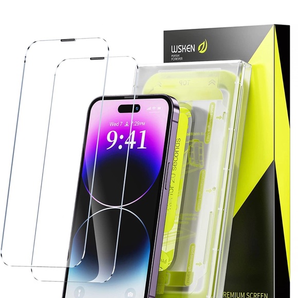 New2 pack WSKEN iPhone 14 Pro Max Screen Protector 6.7 incFull Screen protector - Picture 1 of 11